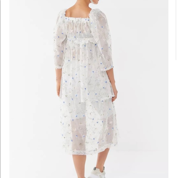House of Sunny Dresses House Of Sunny Midsummer Sheer Floral Midi